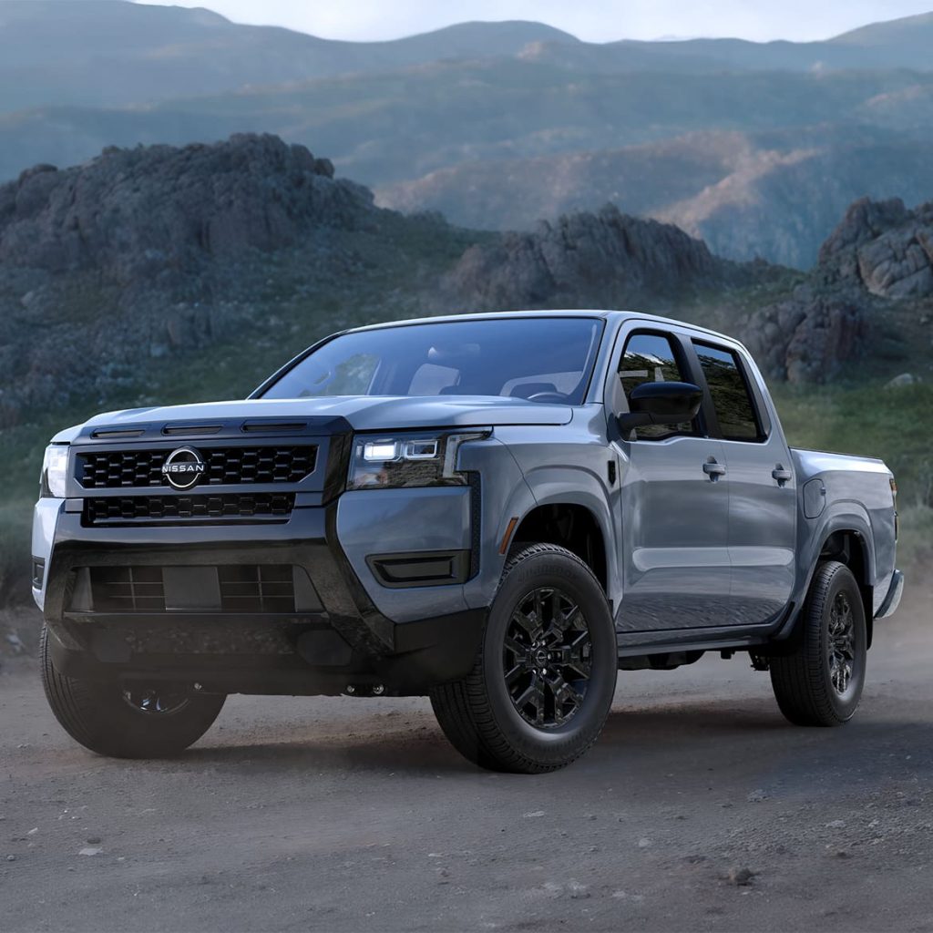 2026 Nissan Frontier pickup truck in rugged terrain