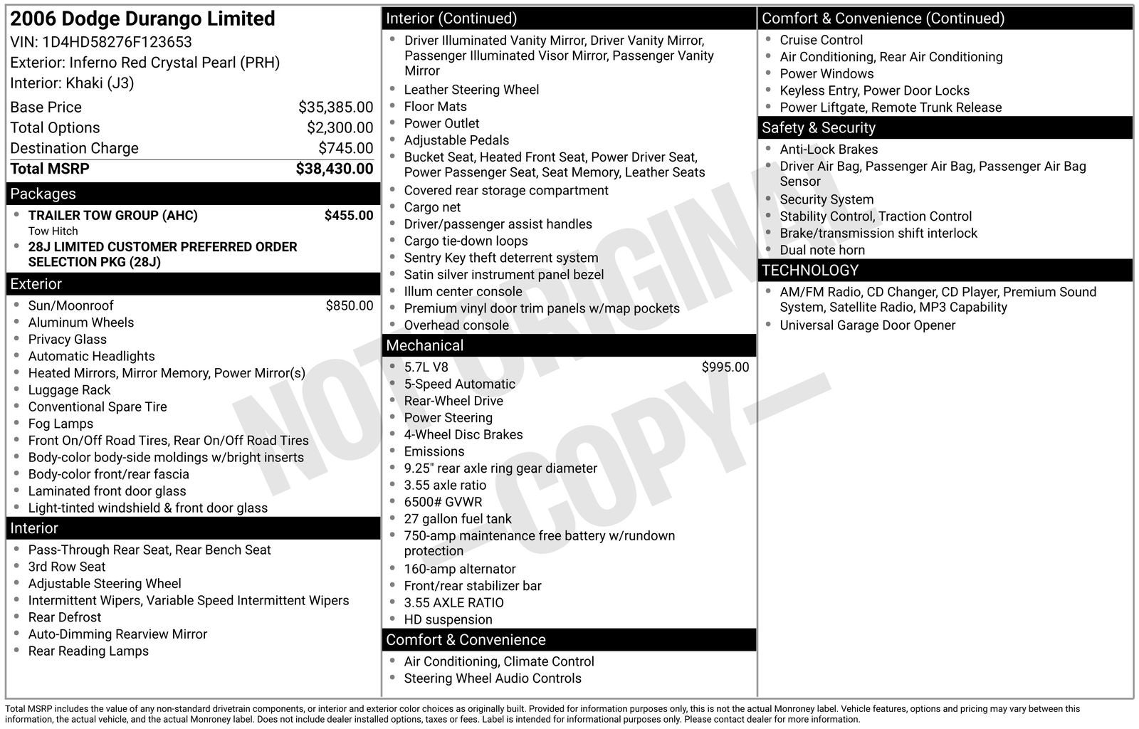 2006 Dodge Durango Limited