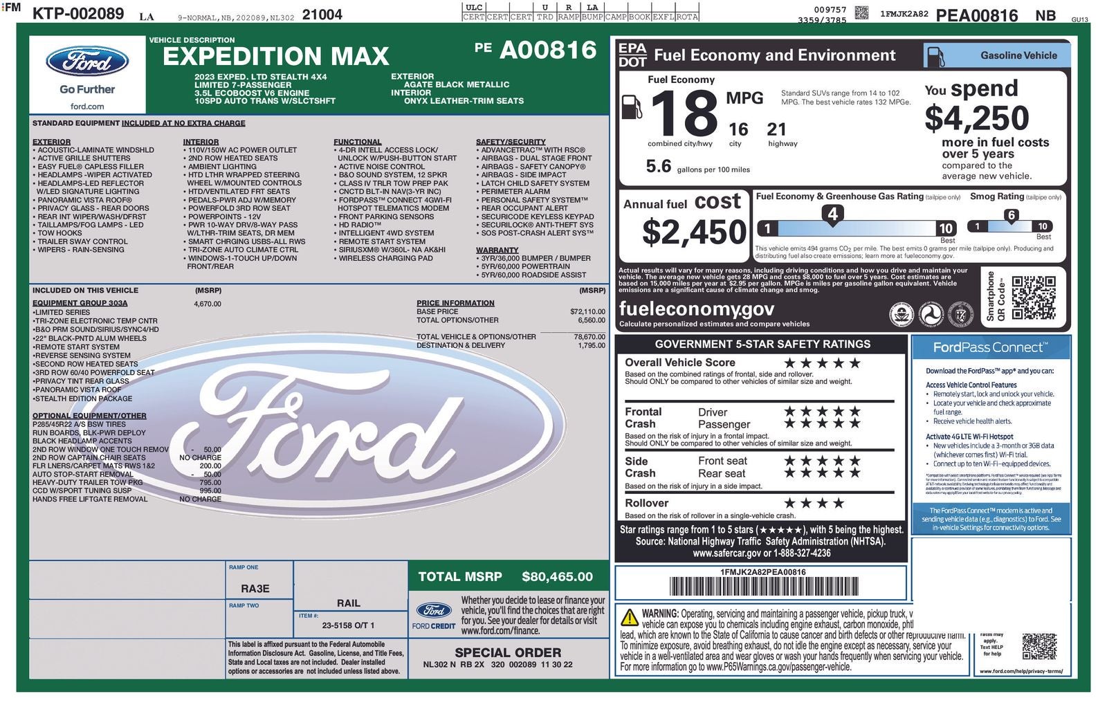 2023 Ford Expedition Max Limited