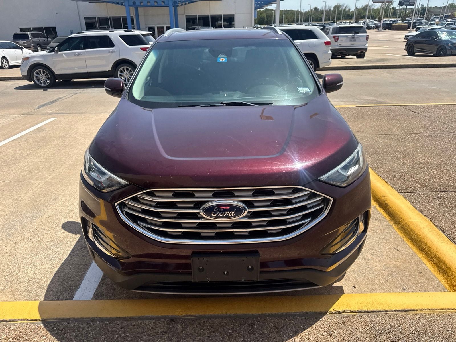 Used 2020 Ford Edge SEL with VIN 2FMPK3J93LBA58061 for sale in Denison, TX