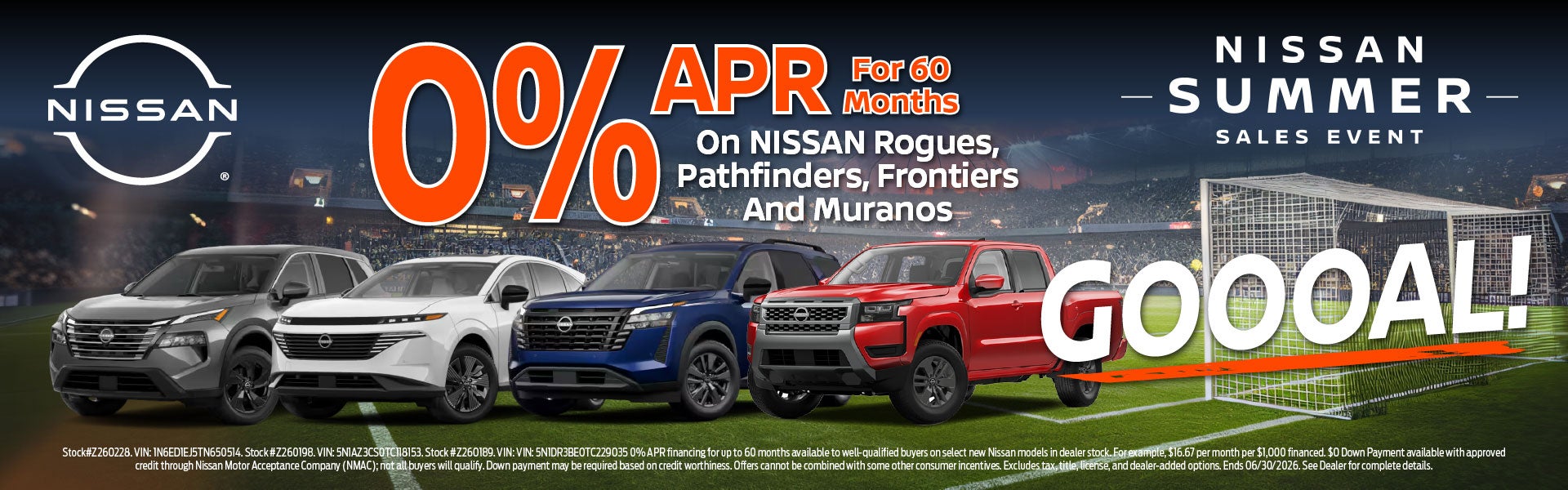0% APR for 60 months!