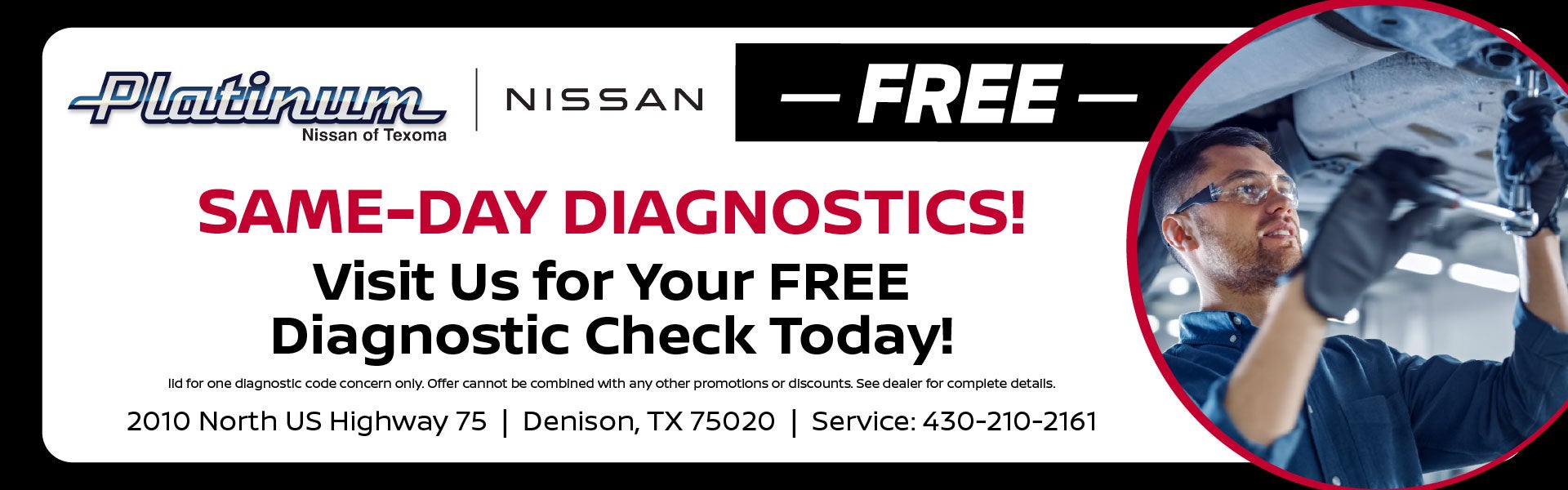 Free Same Day Diagnostics!